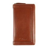Світло-коричневий шкіряний клатч Ashwood TW01 Chestnut