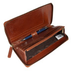 Світло-коричневий шкіряний клатч Ashwood TW01 Chestnut - Фотографія № 110