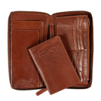Світло-коричневий шкіряний клатч Ashwood TW01 Chestnut - Фотографія № 104