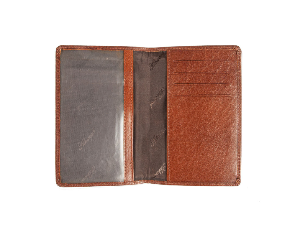 Світло-коричневий шкіряний клатч Ashwood TW01 Chestnut - Фотографія № 8