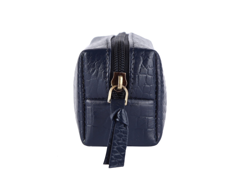 Шкіряна косметичка Hammonds Flycatcher UC501 Croc Blue (Синя, під крокодила) - Фотографія № 5