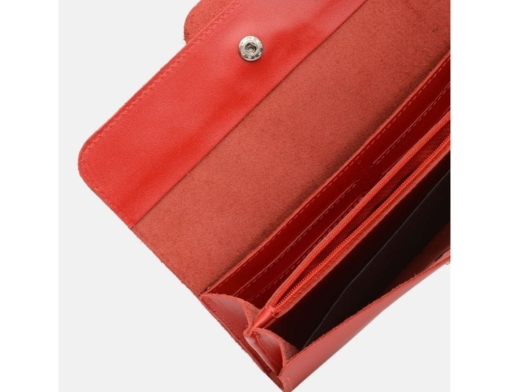 Жіночий шкіряний гаманець Ricco Grande V1chn-pc-vv-red (червоний) - Фотографія № 4