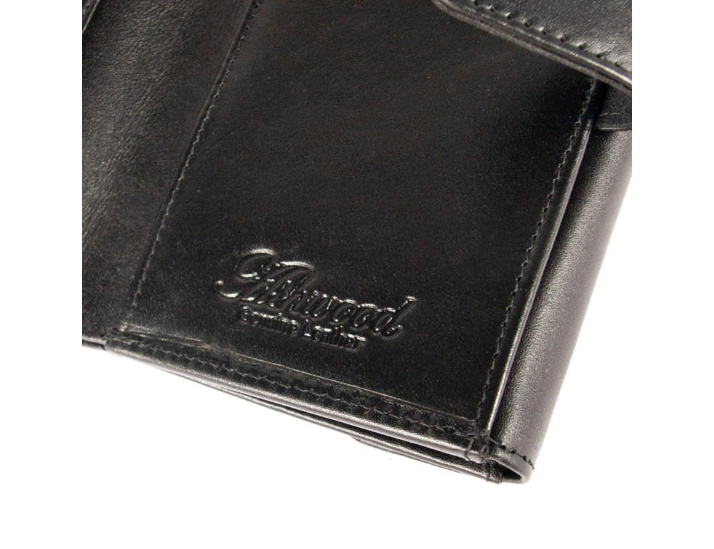 Гаманець жіночий з натуральної шкіри Ashwood V62 Black - Фотографія № 6