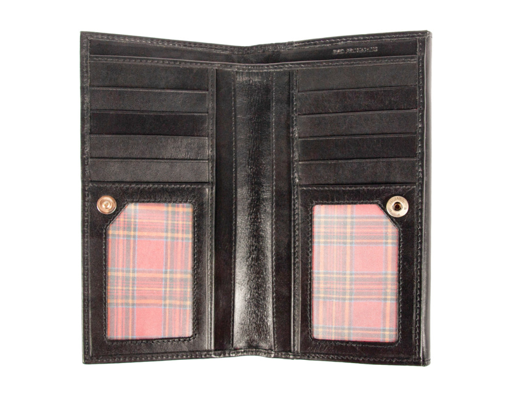 Стильный женский кошелёк из натуральной кожи Ashwood V63 Black - Фото № 3