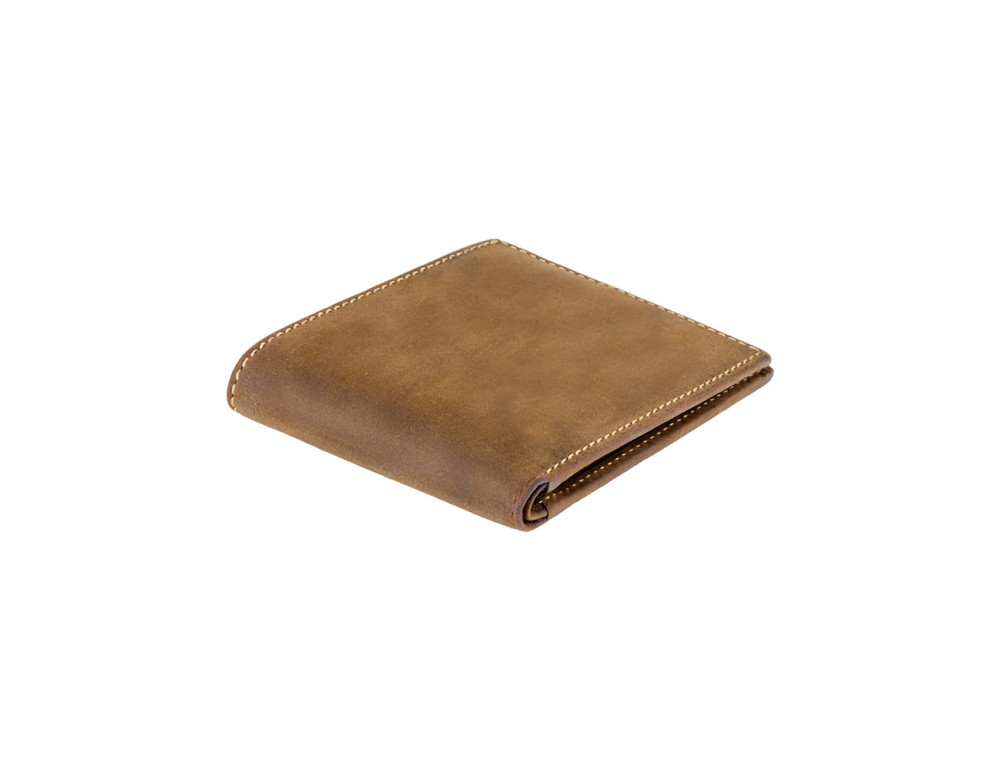 Винтажный кошелек Visconti VSL20 OIL TAN Slim RFID (oil-tan) коричневый  - Фото № 3