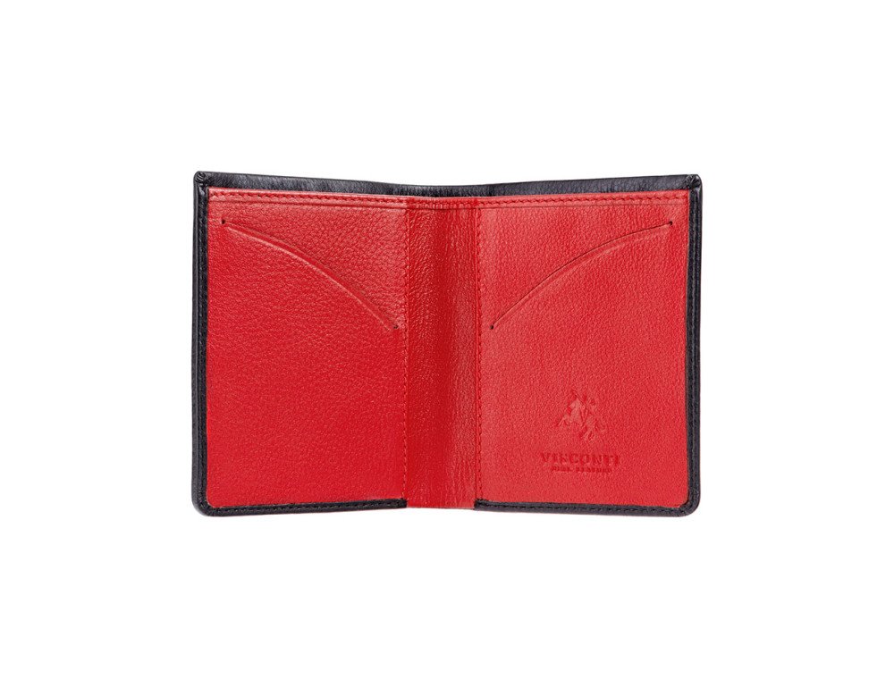 Гаманець чоловічий шкіряний Visconti VSL21 Saber c RFID (Black Red) - Фотографія № 2