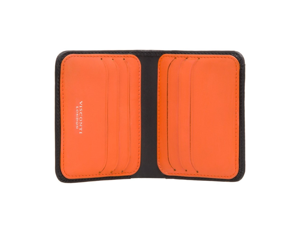 Гаманець чоловічий Visconti VSL34 Lank c RFID (Black-Orange) - Фотографія № 2
