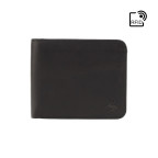 Стильний чоловічий шкіряний портмоне Visconti VSL35 BK/CB Trim c RFID (Black-Cobalt) - Фотографія № 100