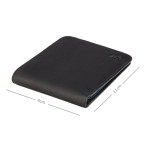 Стильний чоловічий шкіряний портмоне Visconti VSL35 BK/CB Trim c RFID (Black-Cobalt) - Фотографія № 103