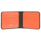 Чорний шкіряний портмоне для чоловіків Visconti VS L35 BK/ORTrim c RFID (Black-Orange) - Фотографія № 101