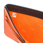 Чорний шкіряний портмоне для чоловіків Visconti VS L35 BK/ORTrim c RFID (Black-Orange) - Фотографія № 104