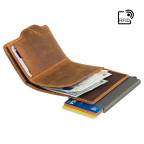 Коричневий гаманець Картхолдер Visconti VSL59 OIL TAN Fireblade (Oil Tan) - Фотографія № 107