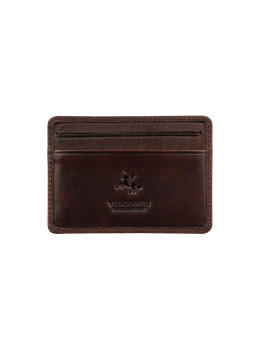 Коричневая кредитница-картхолдер Reese Visconti VSL66 BRN
