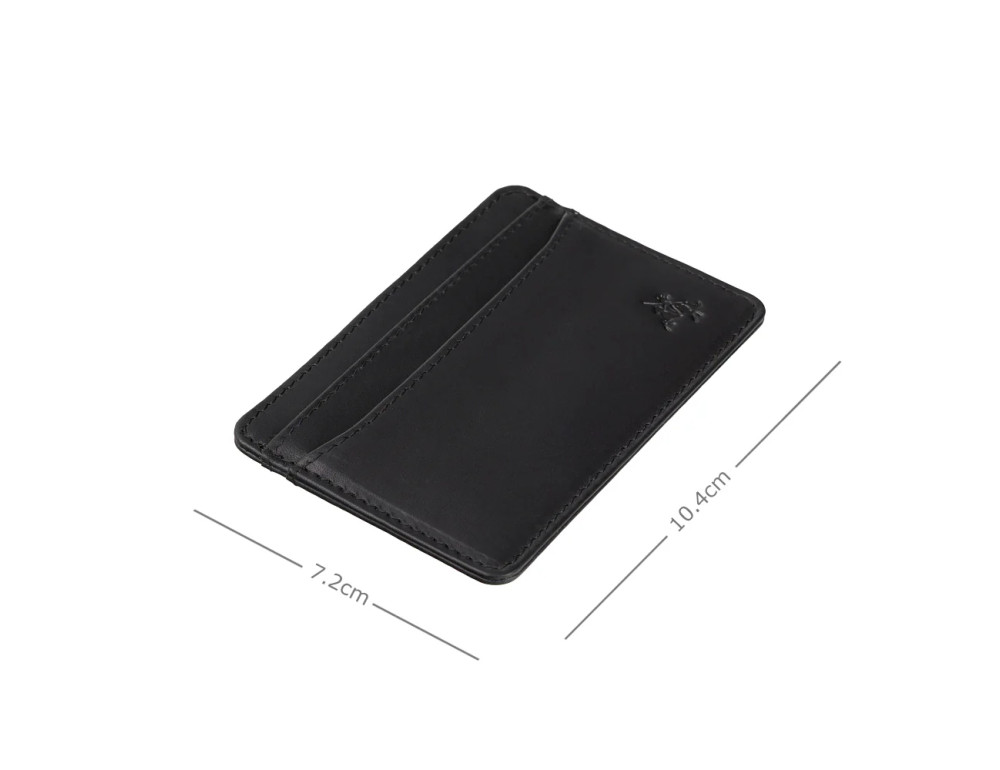 Шкіряний картхолдер Visconti VT90 M/BLK з RFID-захистом - Фотографія № 3
