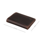 Невеликий шкіряний гаманець Visconti VT94 Fabio Chestnut Brown з RFID-захистом - Фотографія № 103