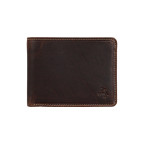 Чоловічий шкіряний гаманець Visconti VT96 CHT/BRN Rocco Chestnut Brown з RFID-захистом - Фотографія № 100