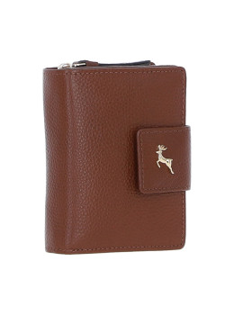 Классический женский кошелёк из натуральной фактурной кожи Ashwood X30 (Tan)