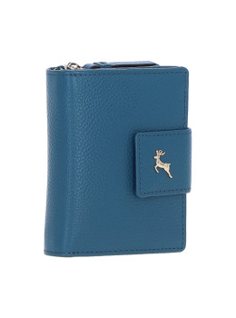 Стильный женский кошелёк из натуральной кожи Ashwood X30 (Teal)