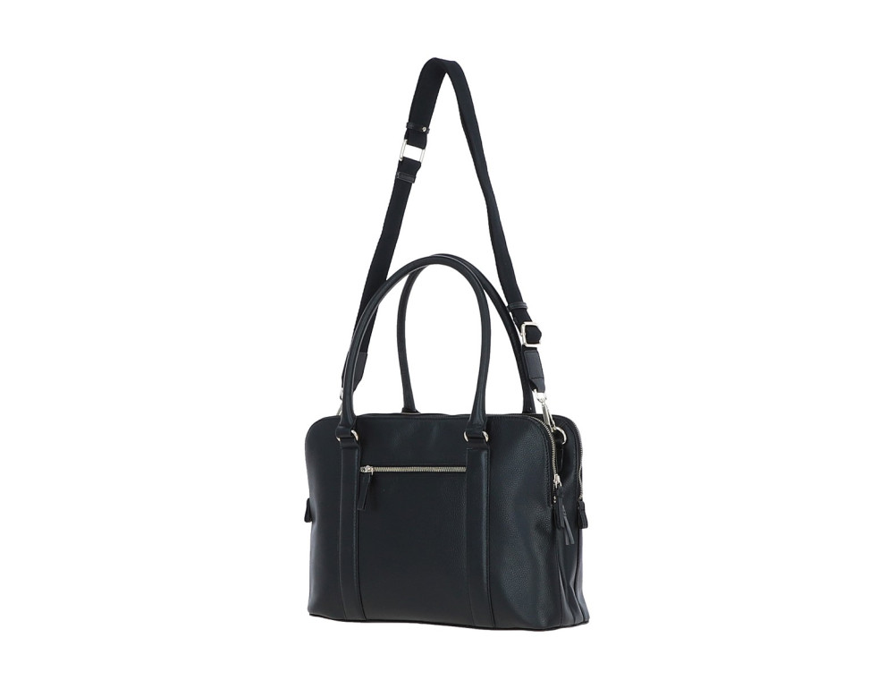 Стильна ділова сумка для ноутбука Ashwood X39 (Black) - Фотографія № 4