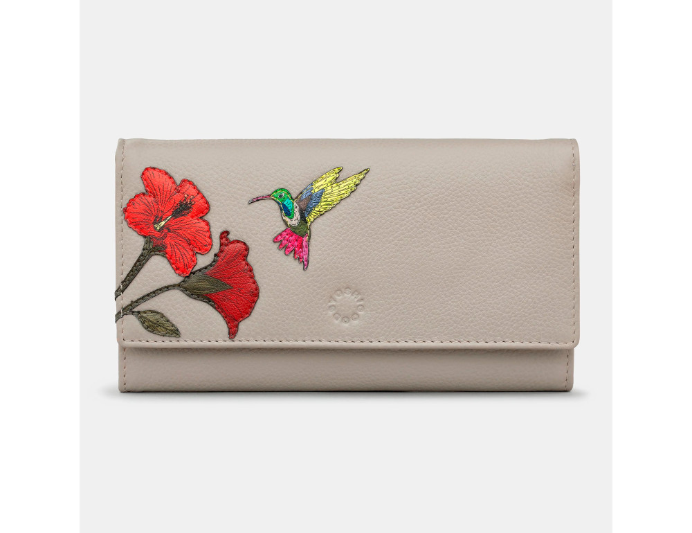Кошелек женский с колибрией Hodson Hummingbird Yoshi Y1030 HMB 46 - Фото № 1 Кошелек женский с колибрией Hodson Hummingbird Yoshi Y1030 HMB 46 - Фото № 1