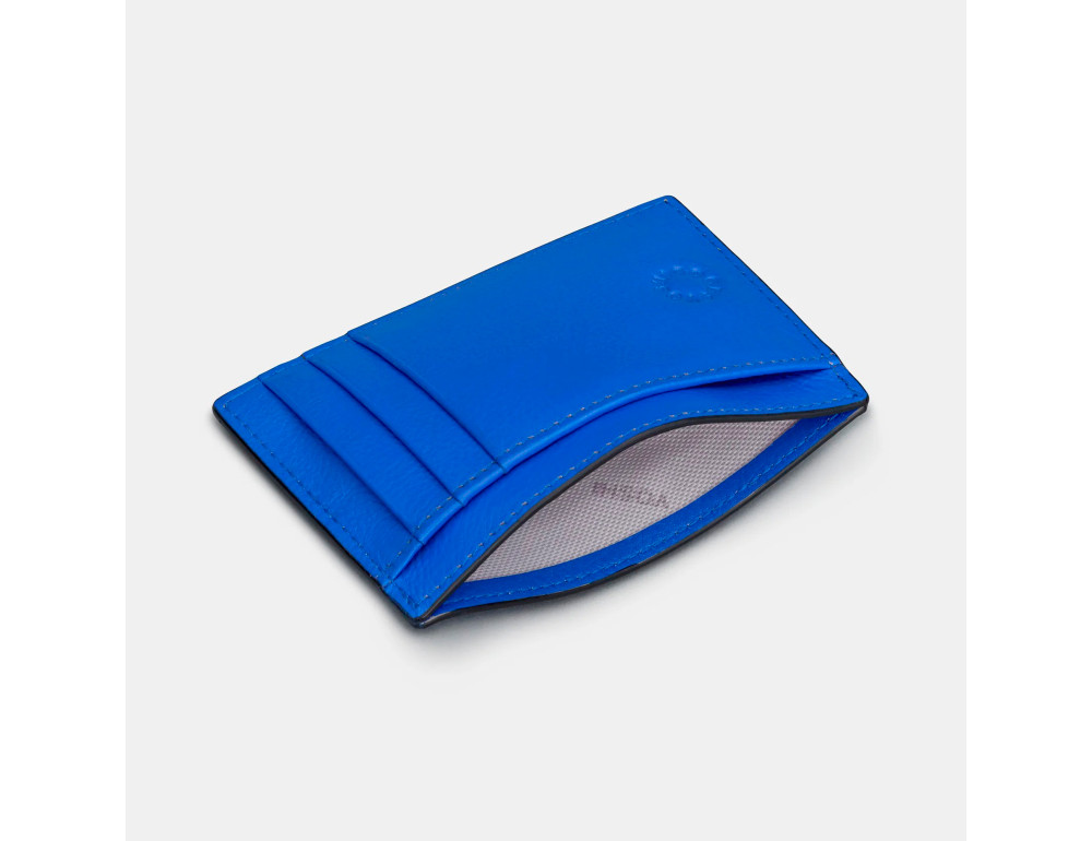 Кардхолдер из натуральной кожи Yoshi Y1212 Blue - Фото № 4