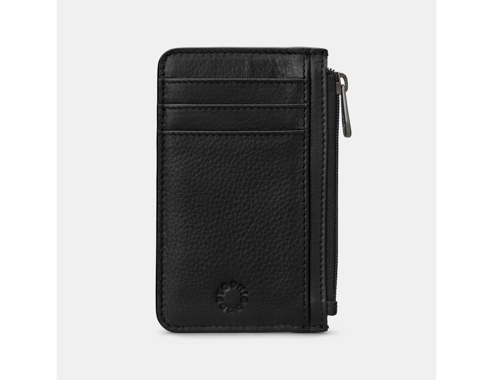 Маленький кожаный кардхолдер Yoshi Y1219 Morton (Black) - Фото № 1