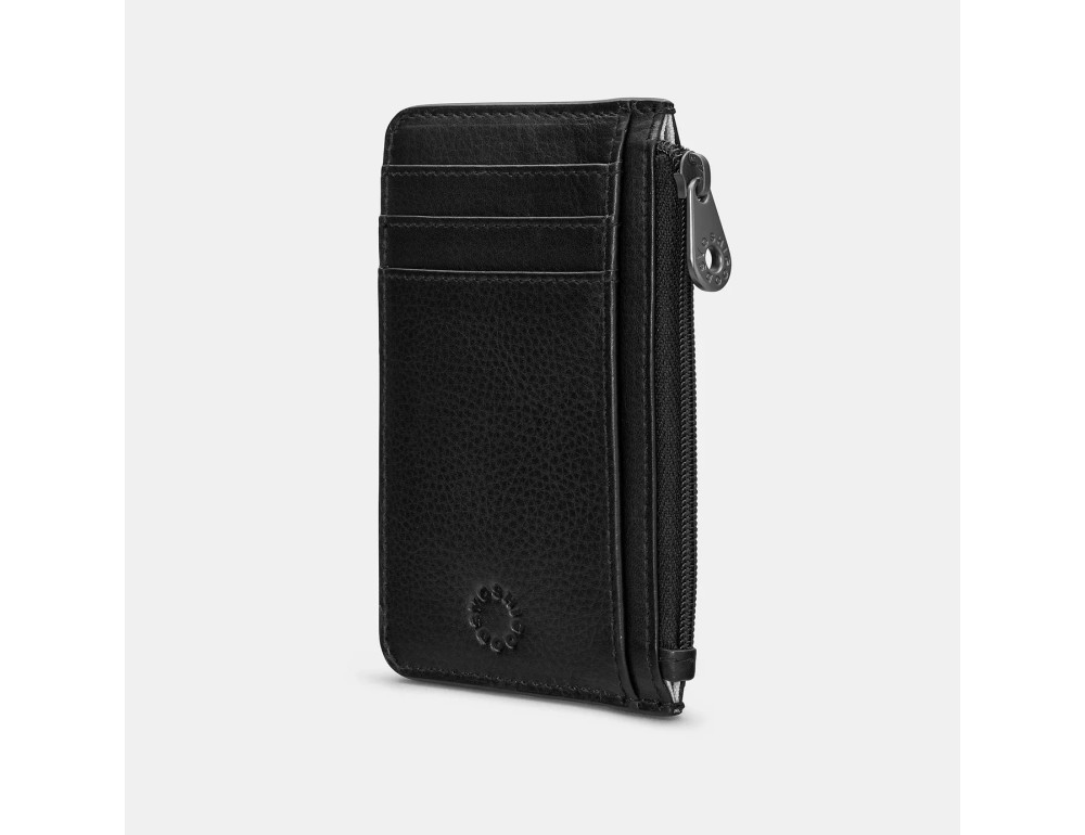 Маленький кожаный кардхолдер Yoshi Y1219 Morton (Black) - Фото № 4