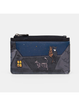 Кардхолдер из кожи Yoshi Y1219 NTCT Morton (Stargazing Cats)