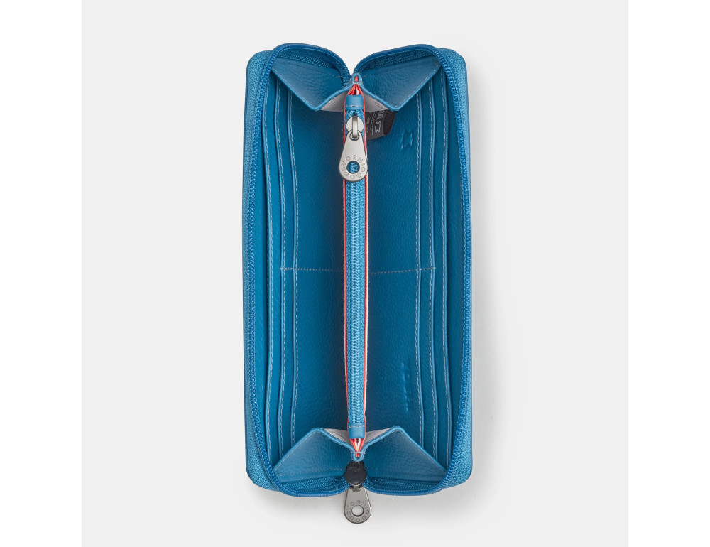 Кошелек женский голубого цвета Yoshi Y1257 Baxter Petrol Blue - Фото № 2