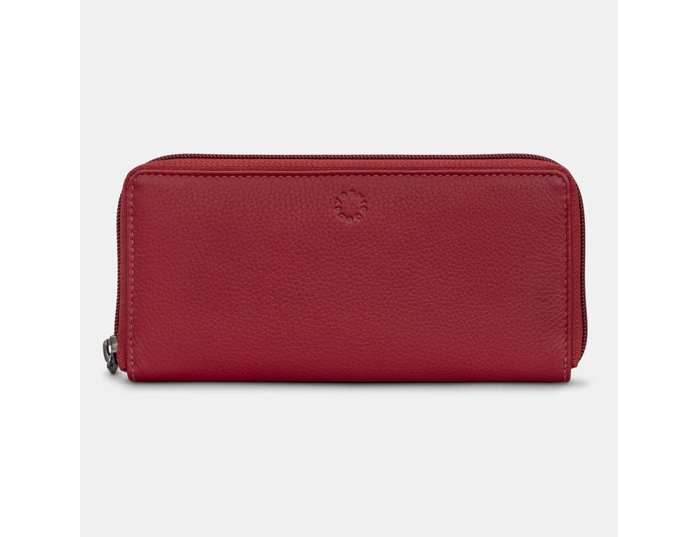 Гаманець жіночий на блискавці червоного кольору Yoshi Y1257 Baxter Cherry Red - Фотографія № 1