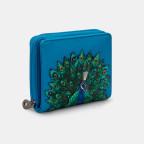 Женский кожаный кошелек Yoshi Y1261 Peacock Plume (Petrol Blue) - Фото № 104
