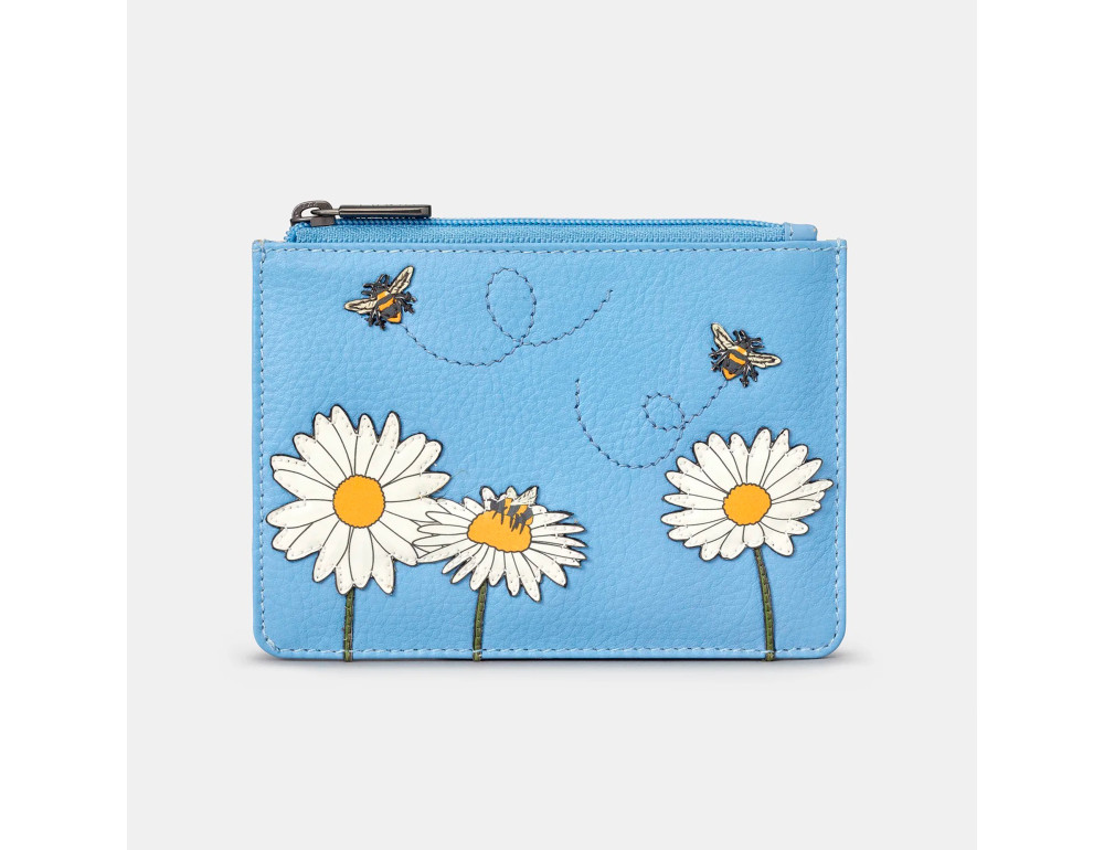 Женский кожаный кошелек Yoshi Y1321 Bee Happy (Blue) - Фото № 1