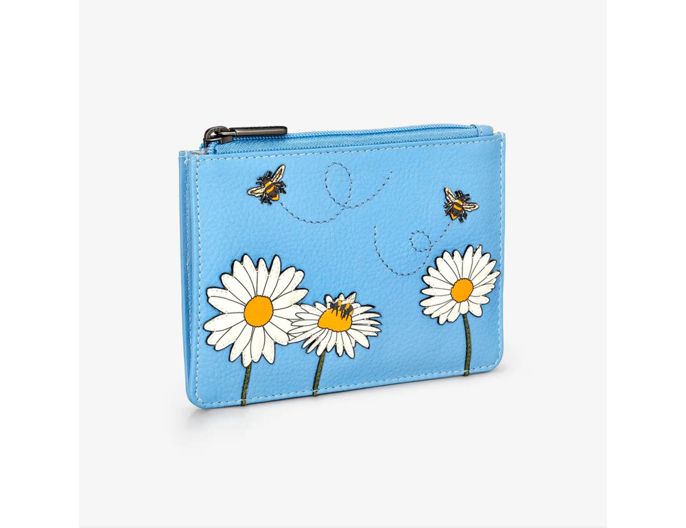Женский кожаный кошелек Yoshi Y1321 Bee Happy (Blue) - Фото № 3
