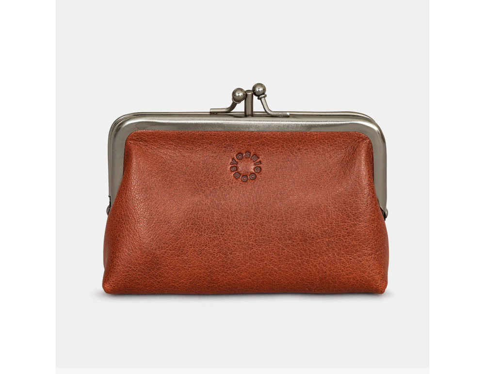 Женский кожаный кошелек с ретро-застежкой Yoshi Y1328 (Brown) - Фото № 1