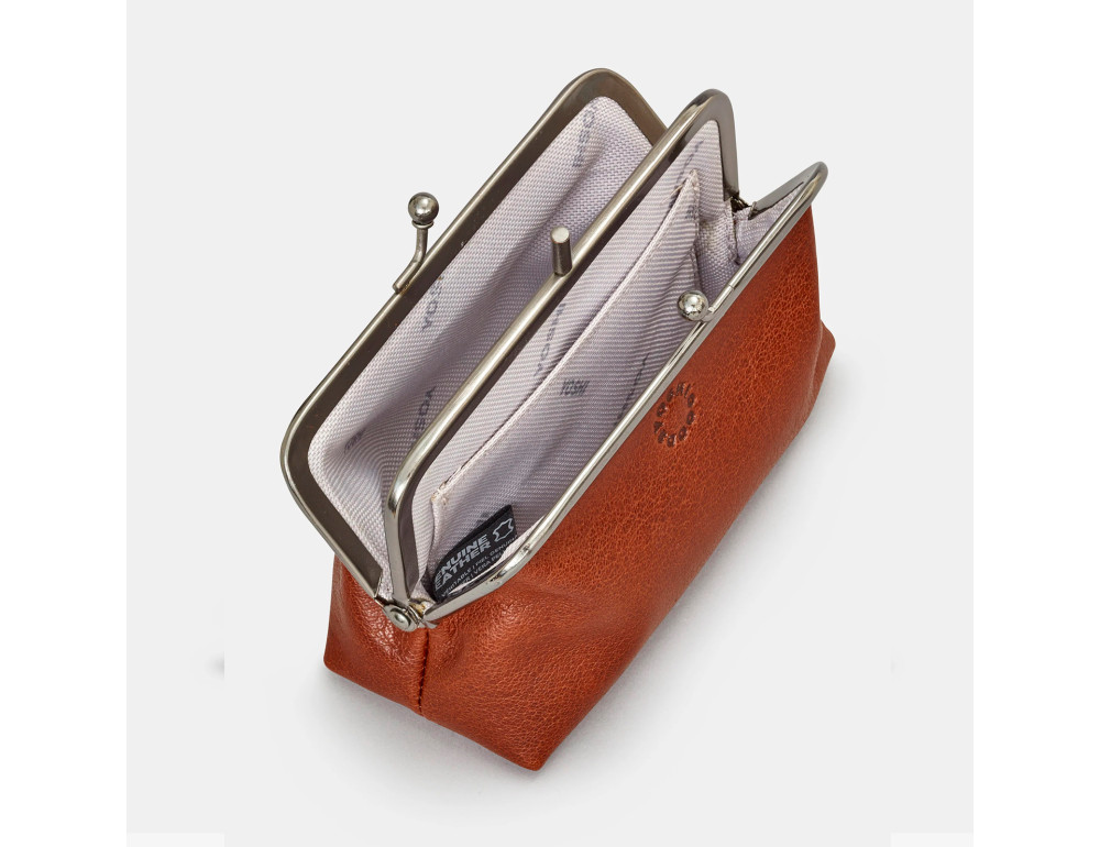 Женский кожаный кошелек с ретро-застежкой Yoshi Y1328 (Brown) - Фото № 4