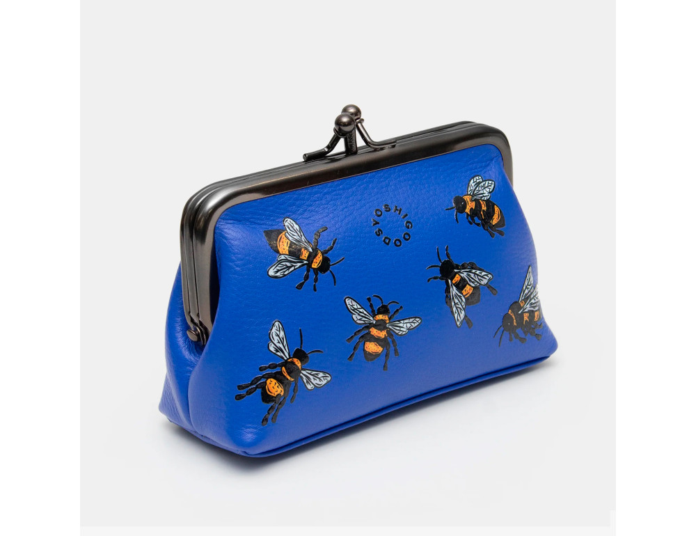 Женский кожаный кошелек с ретро-застежкой Yoshi Y1328 (Bee Happy Blue) - Фото № 2