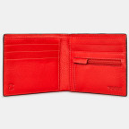 Чёрный мужской кошелёк с красным цветом внутри Yoshi Y2378 17 19 (Black/Red) - Фото № 101