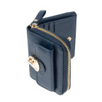 Женский кожаный кошелек Ashwood Y50 Navy (Темно-синий) - Фото № 103
