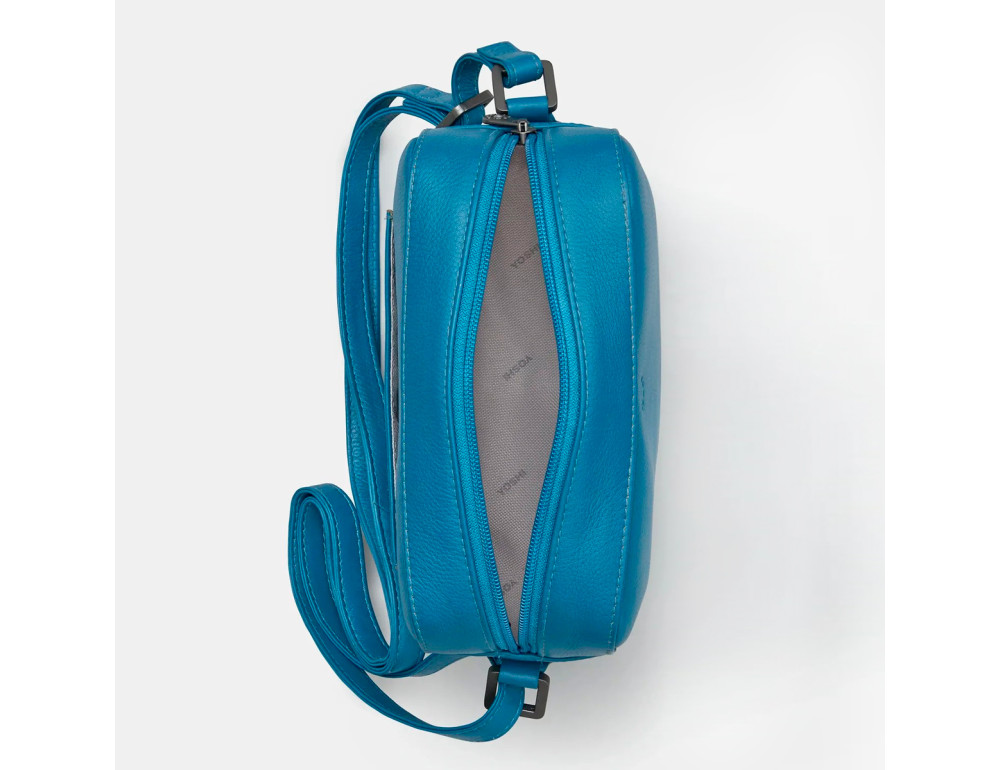 Сумка женская из натуральной кожи Yoshi YB240 48 Belmont (Petrol Blue) - Фото № 4