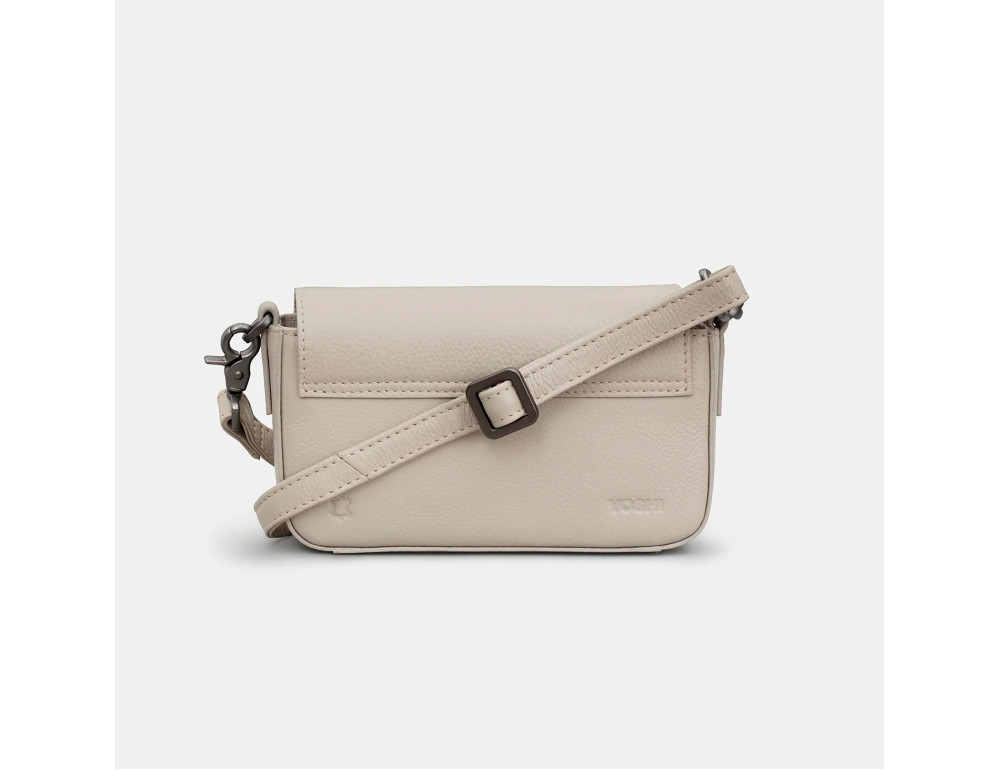 Маленькая женская кожаная сумка Yoshi YB260 Palmer (Warm Grey) - Фото № 2