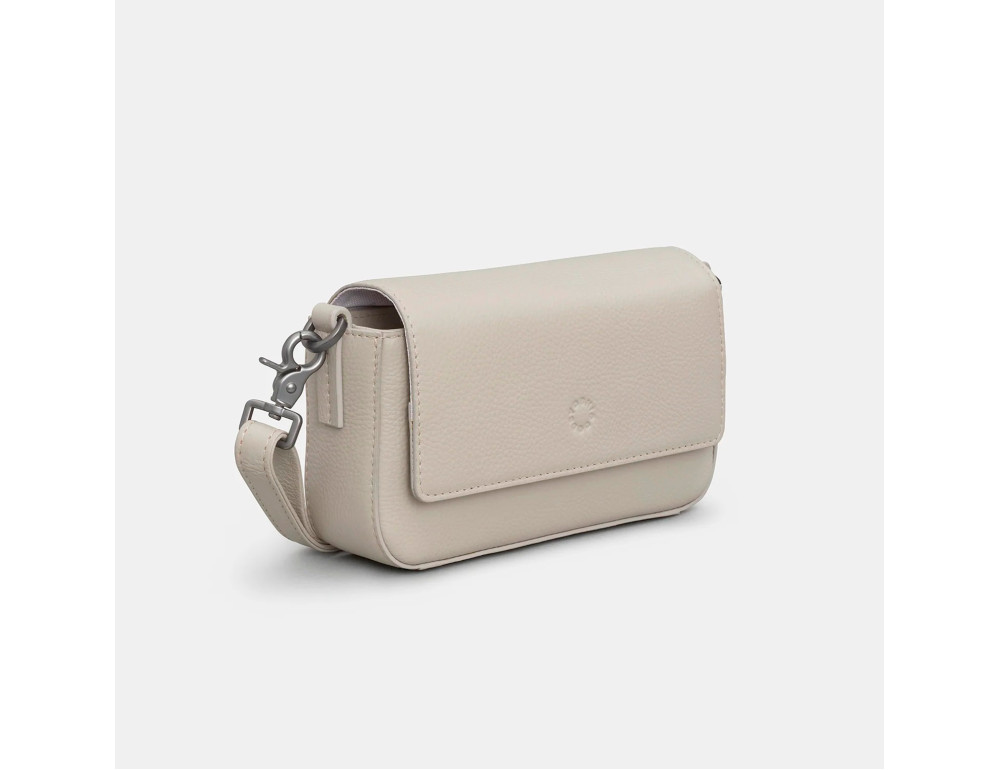 Маленькая женская кожаная сумка Yoshi YB260 Palmer (Warm Grey) - Фото № 3