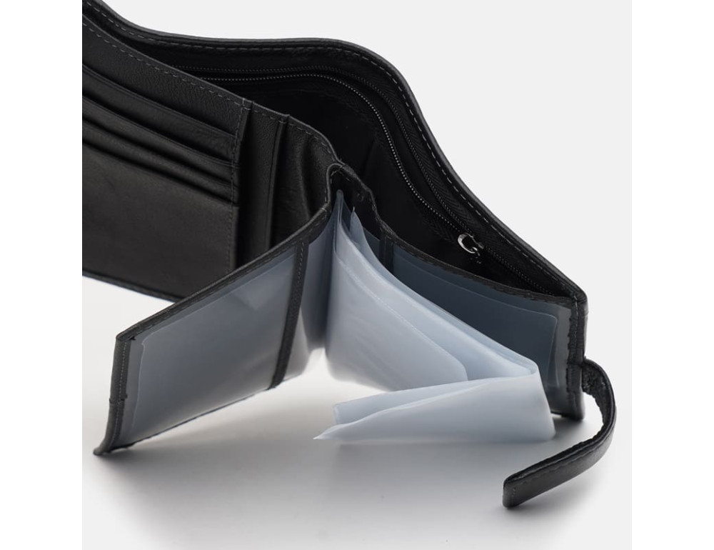 Чоловіче шкіряне портмоне Ricco Grande k1014-Abl-black - Фотографія № 5