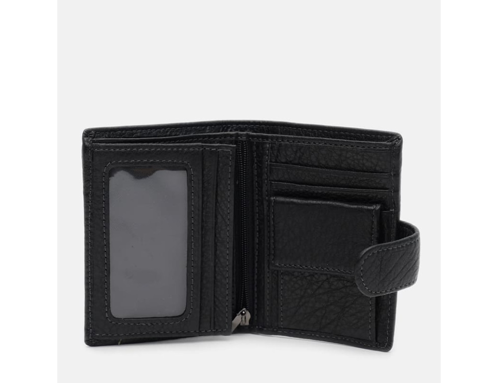 Чоловічий шкіряний гаманець Ricco Grande K1088-2bl-black (чорний) - Фотографія № 4