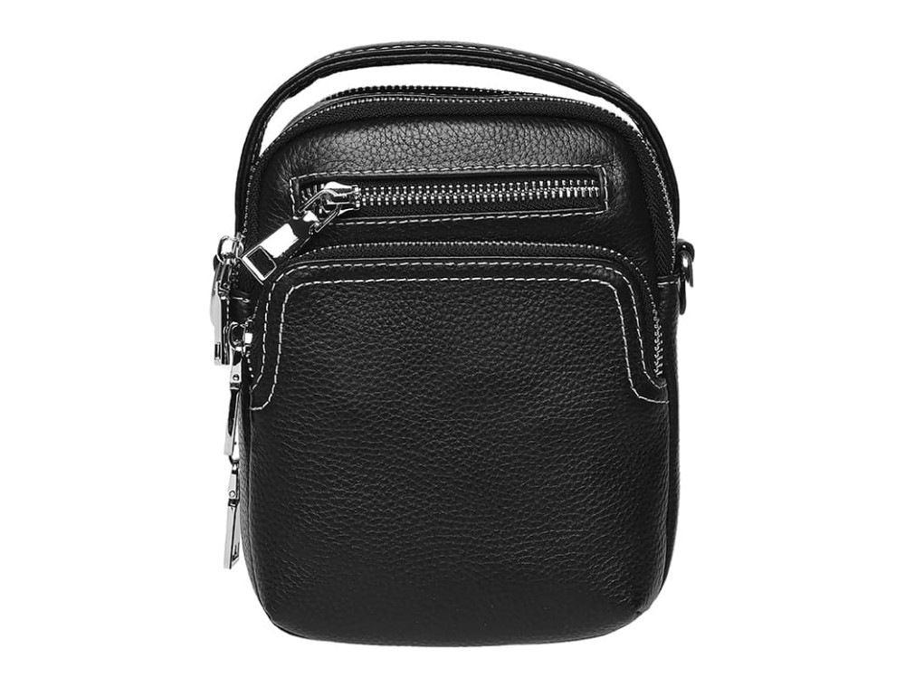 Чоловіча шкіряна барсетка Ricco Grande K16066-black - Фотографія № 2