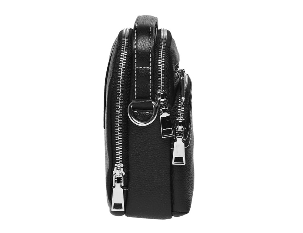 Чоловіча шкіряна барсетка Ricco Grande K16066-black - Фотографія № 5