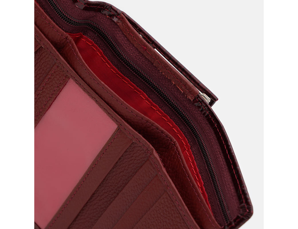 Жіночий шкіряний гаманець Ricco Grande K1AE2155 Bordo - Фотографія № 5