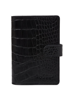 Обложка кожаная для авто-паспорт Tony Belucci 197-356 черный кроко