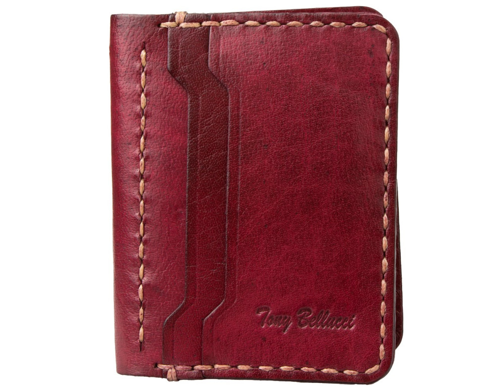 Бордовая визитница из кожи TONY BELLUCI 3536-339 - Фото № 1 Бордовая визитница из кожи TONY BELLUCI 3536-339 - Фото № 1