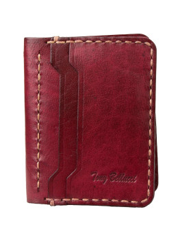Бордовая визитница из кожи TONY BELLUCI 3536-339