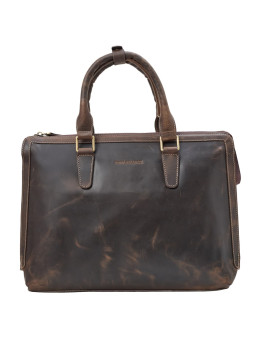 Коричневая кожаная сумка-чехол для ноутбука Tony Bellucci 5037-06